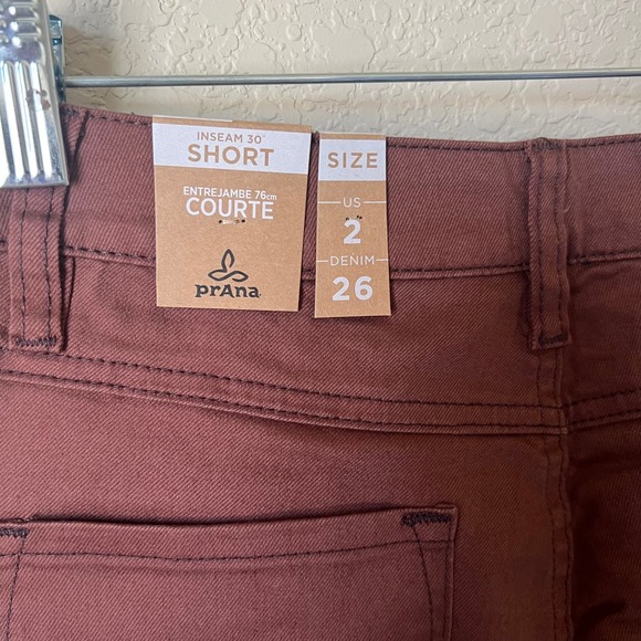 NWT prAna Kayla High Rise Jean, "Manzanita" Red, Size 2 SHORT - Picture 7 of 13